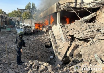 В Константиновке спасатели ликвидировали пожары возникшие из-за обстрелов (ФОТО)