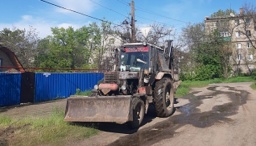 
Сотрудники Константиновского горводоканала ликвидируют последствия обстрела
