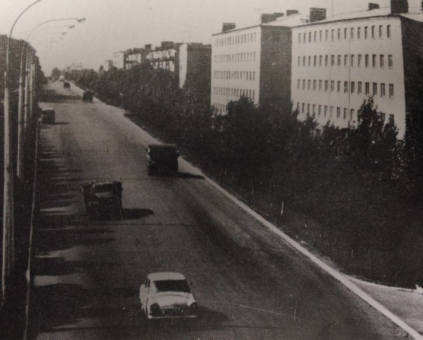Проспект Ломоносова, район 5-й больницы. 60-е годы 20 века.