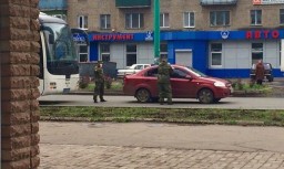 В Константиновке в ДТП попал полицейский автобус