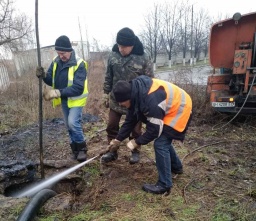 Работы на участках водоснабжения и водоотведения в Константиновском ПУВКХ