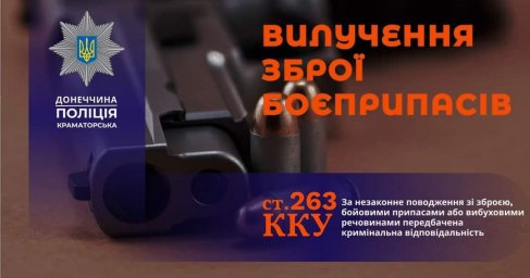 В Константиновке полиция изъяла арсенал боеприпасов из частного дома