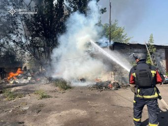 В Константиновке спасатели потушили пожар