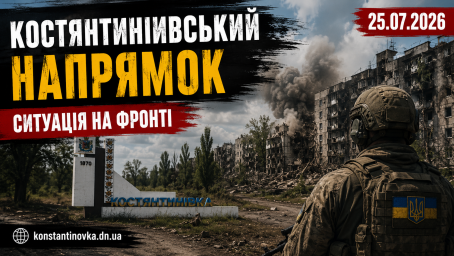 Костянтинівський напрямок 25 липня 2026 року: ворог шукає слабкі місця біля Олексієво-Дружківки
