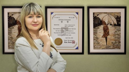 Картина переселенки из Константиновки заняла второе место на конкурсе в Южной Корее